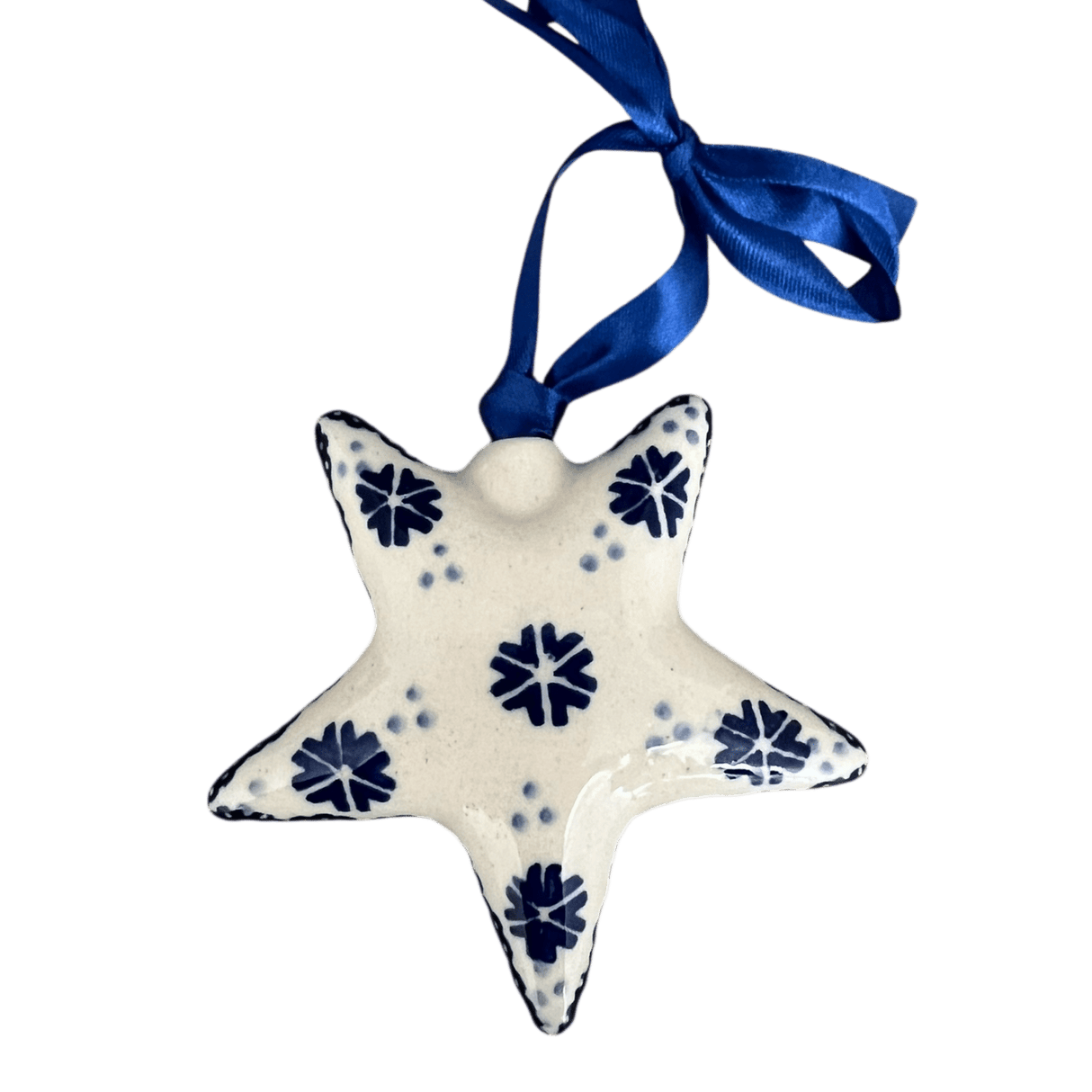 Ornament, Star, 3" in "Snowy Pines" by Manufaktura | K076T-U22
