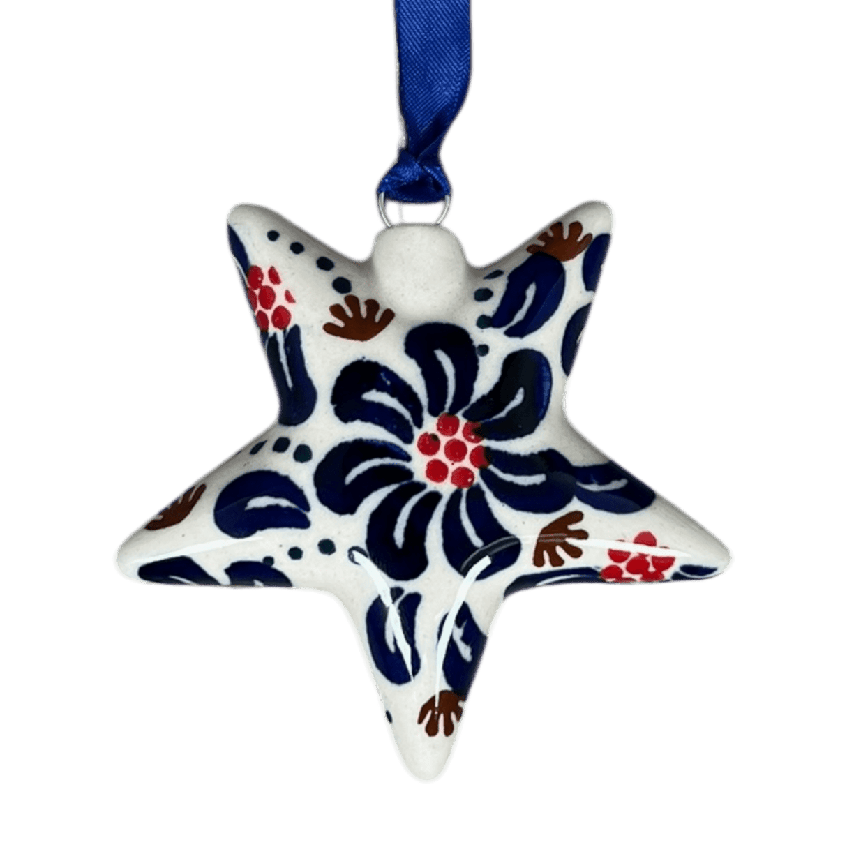Ornament, Star, 3" in "Floral Fireworks" by Manufaktura | K076U-BSAS