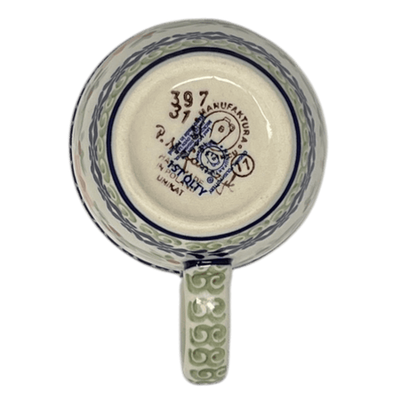 Mug, Mars Mug, 10oz Small in "Pink Poinsettia" by Manufaktura | K081S-PS14