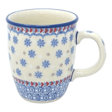 Mug, Mars Mug, 10oz Small in "Snowflake Love" by Manufaktura | K081U-PS01