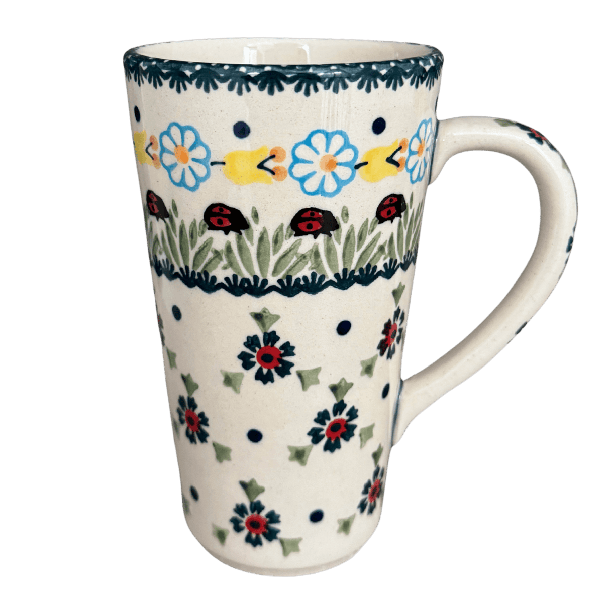 Mug, John's Mug, 12 oz in "Lady Bugs" by Manufaktura | K083T-IF45