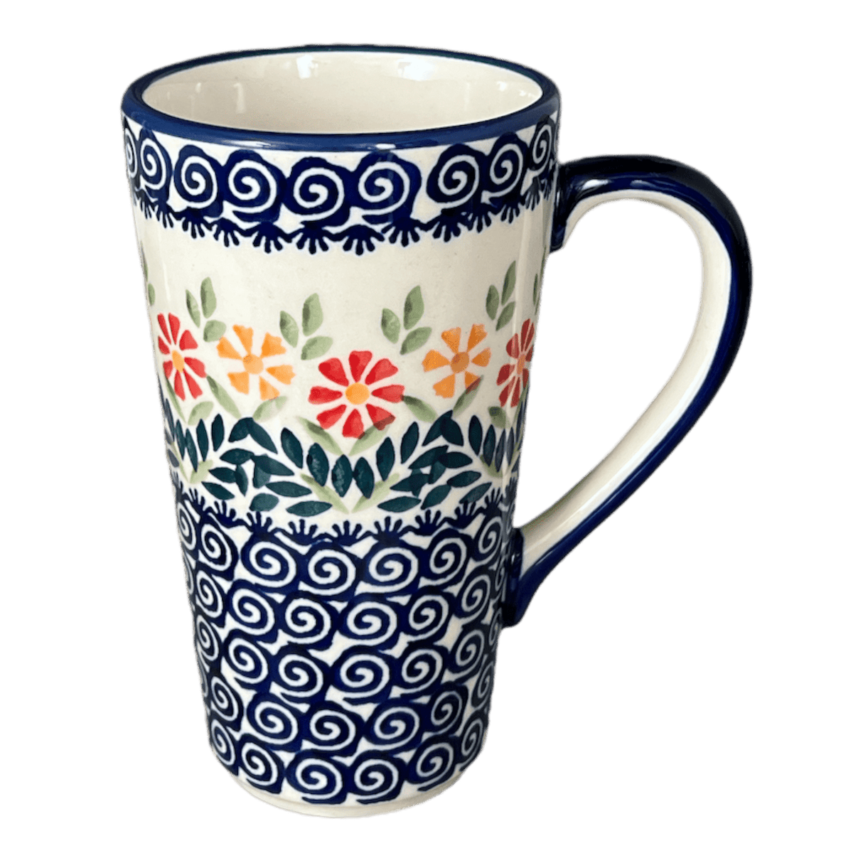 Mug, John's Mug, 12 oz in "Flower Power" by Manufaktura | K083T-JS14