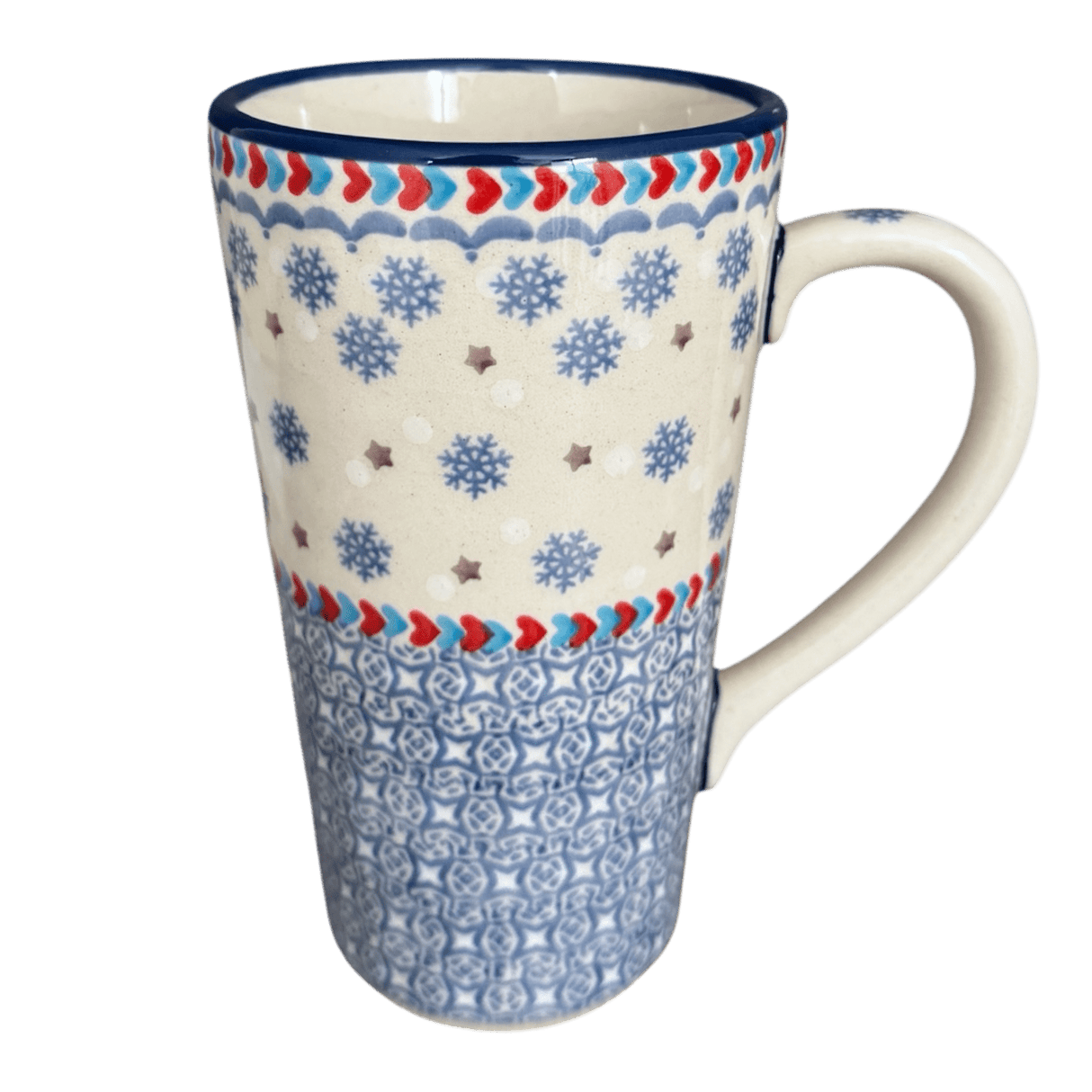 Mug, John's Mug, 12 oz in "Snowflake Love" by Manufaktura | K083U-PS01