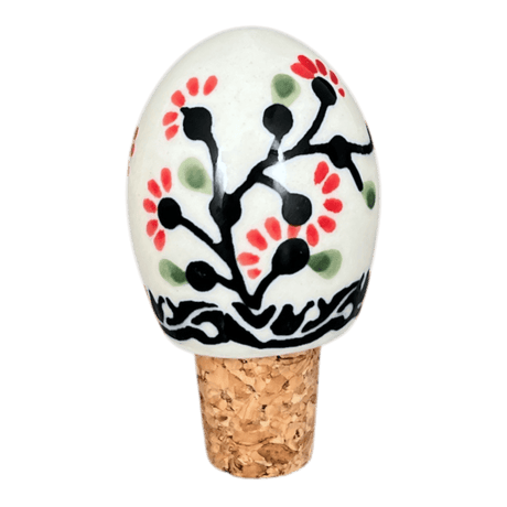 Wine Cork, Egg-Shaped, 2.75" in "Cherry Blossoms" by Manufaktura | K084S-DPGJ