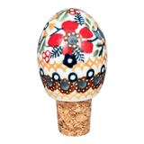 Wine Cork, Egg-Shaped, 2.75" in "Ruby Duet" by Manufaktura | K084S-DPLC