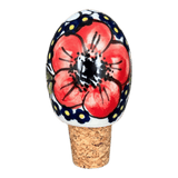 Wine Cork, Egg-Shaped, 2.75" in "Poppies & Posies" by Manufaktura | K084S-IM02