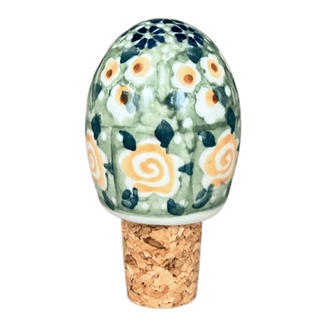 Wine Cork, Egg-Shaped, 2.75" in "Perennial Garden" by Manufaktura | K084S-LM