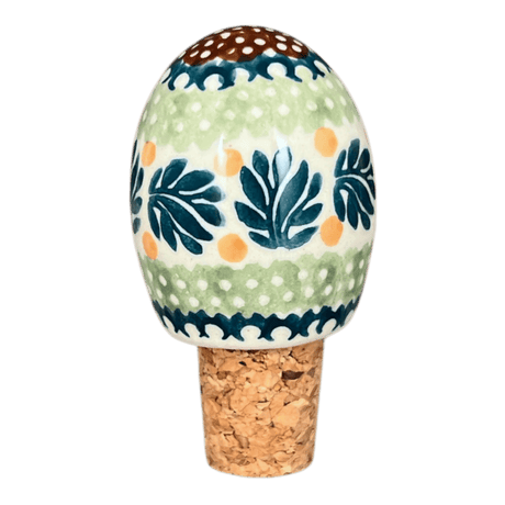 Wine Cork, Egg-Shaped, 2.75" in "Jungle Flora" by Manufaktura | K084T-DPZG