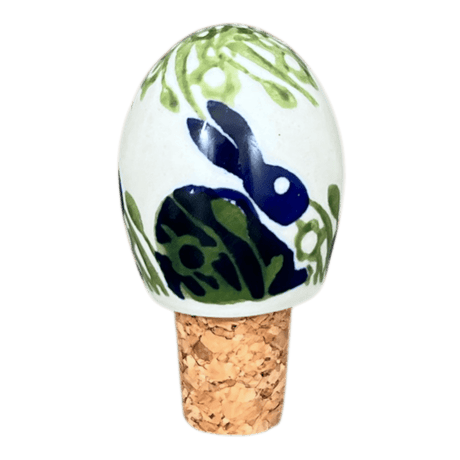 Wine Cork, Egg-Shaped, 2.75" in "Bunny Love" by Manufaktura | K084T-P324