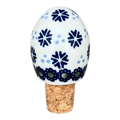 Wine Cork, Egg-Shaped, 2.75" in "Snowy Pines" by Manufaktura | K084T-U22