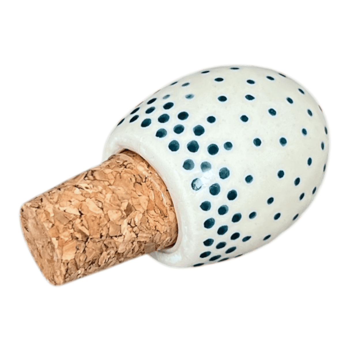 Wine Cork, Egg-Shaped, 2.75" in "Misty Green" by Manufaktura | K084U-61Z