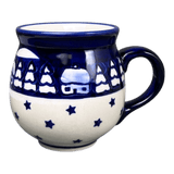 Mug, Belly Mug, 16 oz Large in "Winter's Eve" by Manufaktura | K068S-IBZ