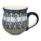 Mug, Belly Mug, 10oz Medium in "Blue Bells" by Manufaktura | K090S-KLDN