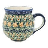 Mug, Belly Mug, 10 oz Medium in "Perennial Garden" by Manufaktura | K090S-LM