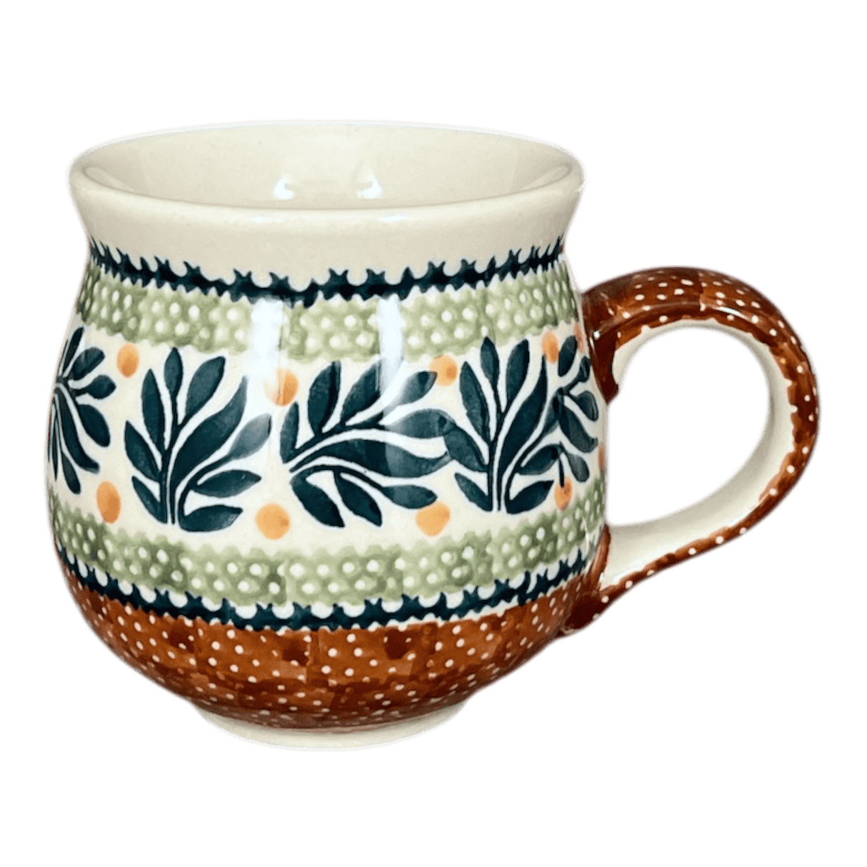 Mug, Belly Mug, 10oz Medium in "Jungle Flora" by Manufaktura | K090T-DPZG