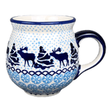 Mug, Belly Mug, 10 oz Medium in "Peaceful Season" by Manufaktura | K090T-JG24