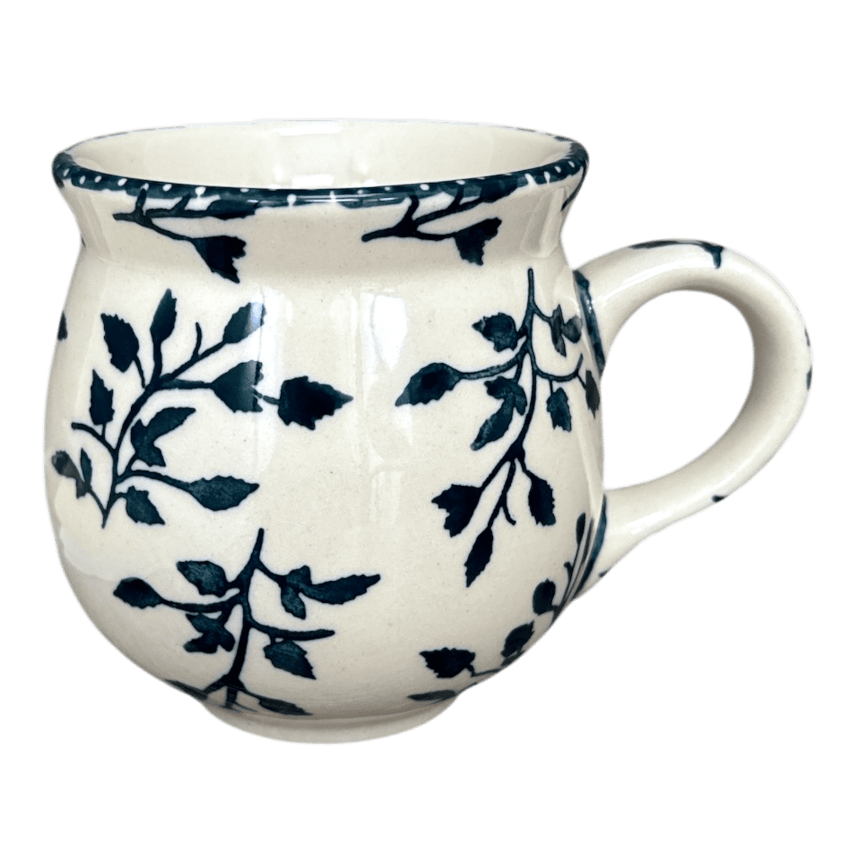 Mug, Belly Mug, 10 oz Medium in "Green Spray" by Manufaktura | K090T-LISZ