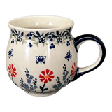 Mug, Belly Mug, 10 oz Medium in "Butterfly Blossoms" by Manufaktura | K090T-MM02