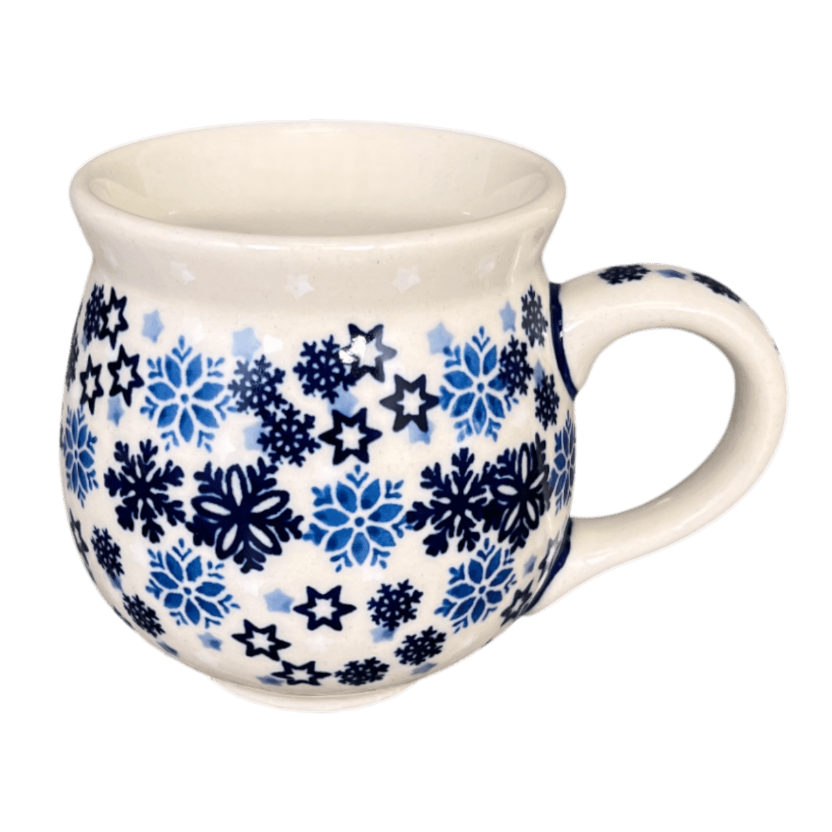 Mug, Belly Mug, 10 oz Medium in "Snowstorm" by Manufaktura | K090T-PS36