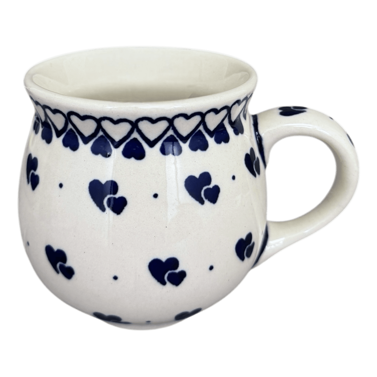 Mug, Belly Mug, 10 oz Medium in "Heart-2-Heart" by Manufaktura | K090T-SE