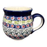 Mug, Belly Mug, 10oz Medium in "Daisy Rings" by Manufaktura | K090U-GP13