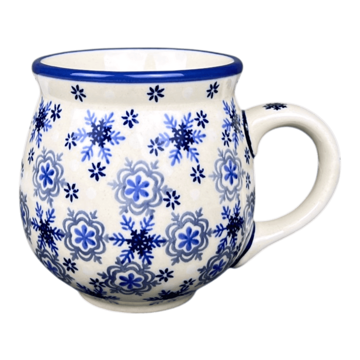 Mug, Belly Mug, 10 oz Medium in "Polish Blizzard" by Manufaktura | K090U-PS12