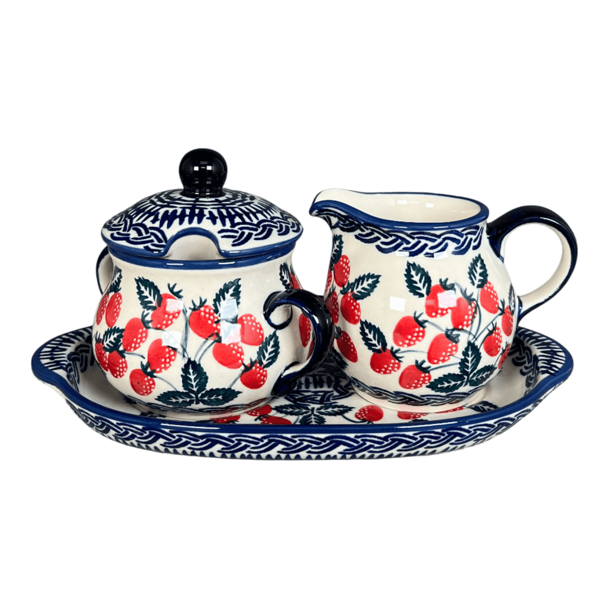 Cream & Sugar Set in "Fresh Strawberries" by Manufaktura | K091U-AS70