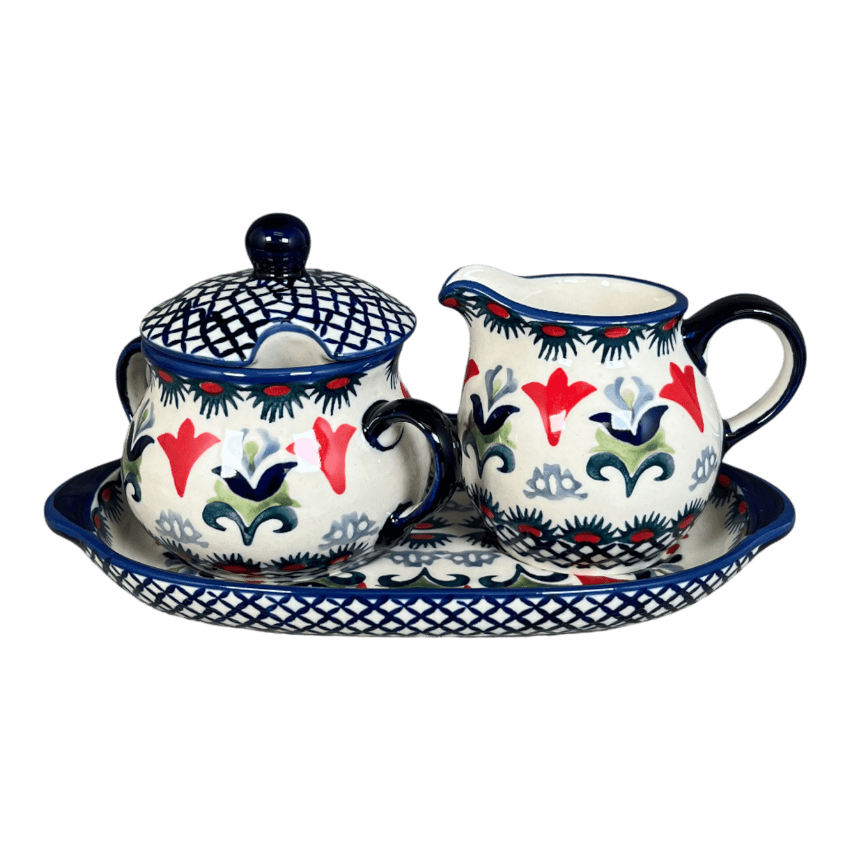 Cream & Sugar Set in "Scandinavian Scarlet" by Manufaktura | K091U-P295