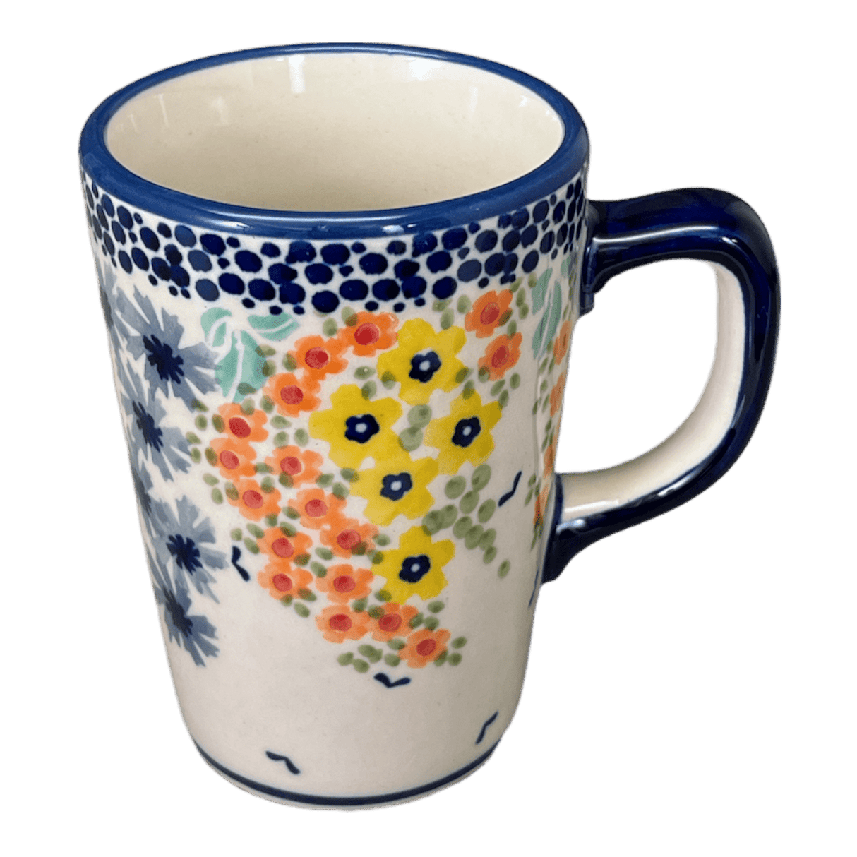 Mug, Pluton Mug, 12 oz in "Brilliant Garden" by Manufaktura | K096S-DPLW