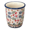Polish Pottery Wine Cup/Q-Tip Holder (Wildflower Delight) | K100S-P273 at PolishPotteryOutlet.com