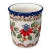 Polish Pottery Wine Cup/Q-Tip Holder (Mediterranean Blossoms) | K100S-P274 at PolishPotteryOutlet.com