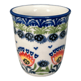 Cup, Wine Cup, 4 oz in "Floral Fans" by Manufaktura | K100S-P314