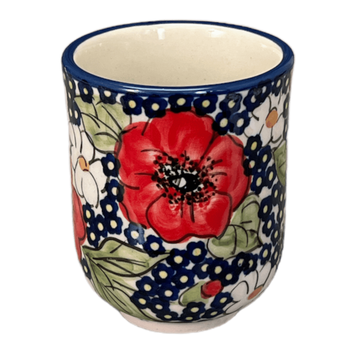 Drinkware, Wine Cup, 6 oz in "Poppies & Posies" by Manufaktura | K111S-IM02