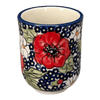 Polish Pottery 6 oz. Wine Cup (Poppies & Posies) | K111S-IM02 at PolishPotteryOutlet.com