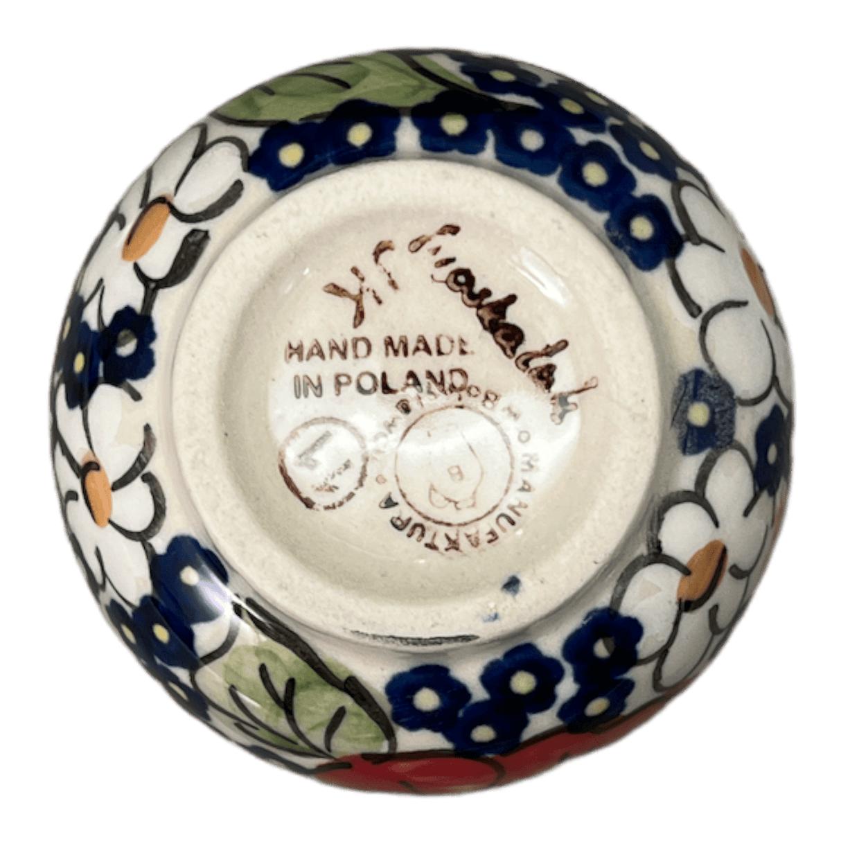 Drinkware, Wine Cup, 6 oz in "Poppies & Posies" by Manufaktura | K111S-IM02