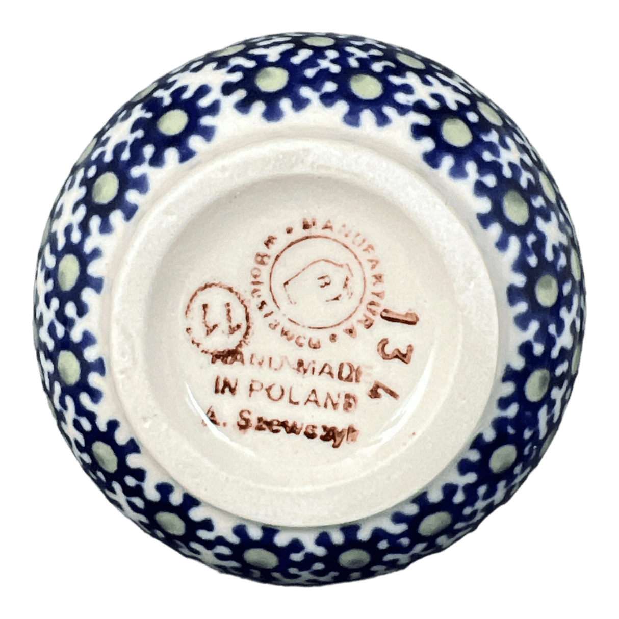 Drinkware, Wine Cup, 6 oz in "Lily of the Valley" by Manufaktura | K111T-ASD