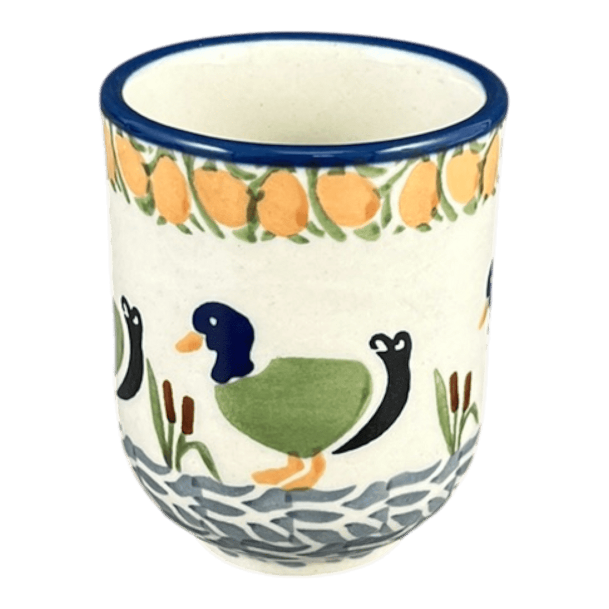 Drinkware, Wine Cup, 6 oz in "Ducks in a Row" by Manufaktura | K111U-P323