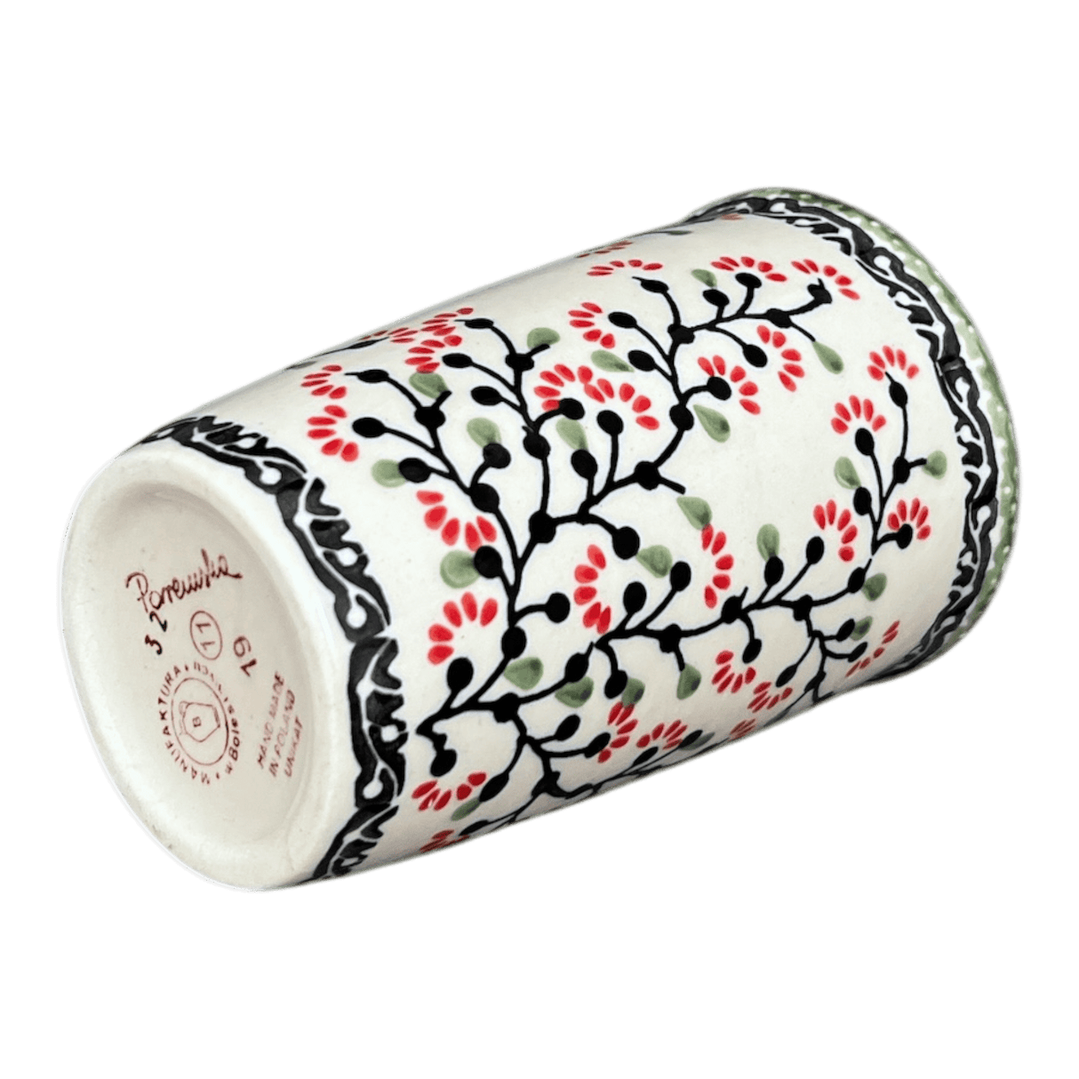 Mug, Travel, 14 oz in "Cherry Blossoms" by Manufaktura | K115S-DPGJ