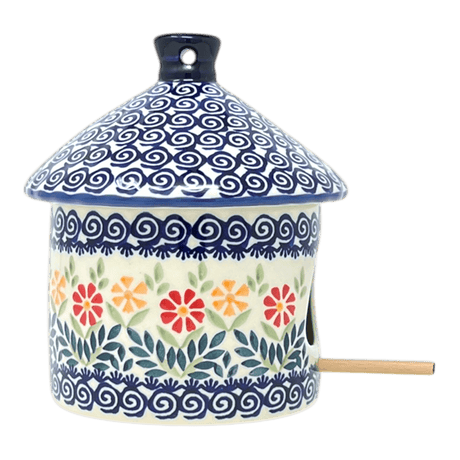 Bird House, 6.5" in "Flower Power" by Manufaktura | K125T-JS14