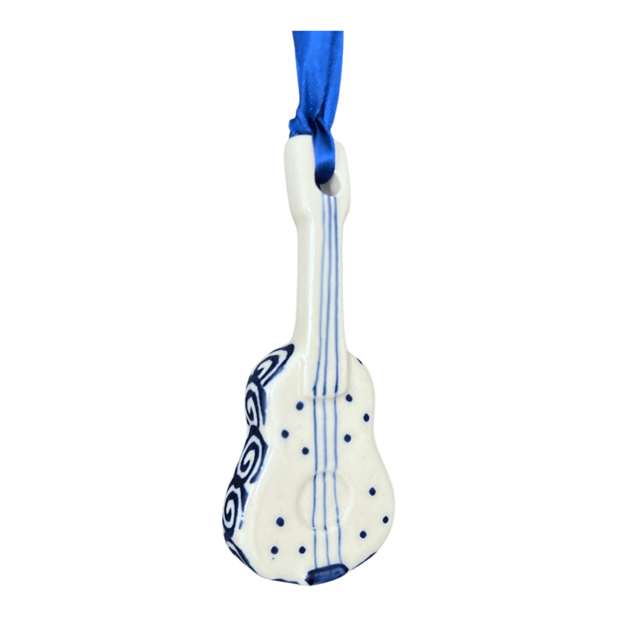 Ornament, Guitar, 3.5" in "Flower Power" by Manufaktura | K137T-JS14