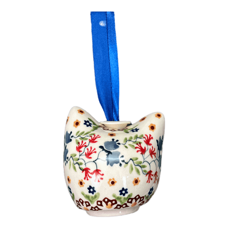 Ornament, Cat Head in "Wildflower Delight" by Manufaktura | K142S-P273