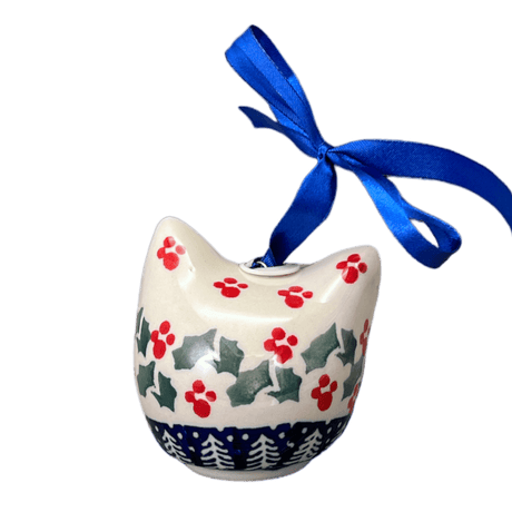 Ornament, Cat Head in "Holiday Cheer" by Manufaktura | K142T-NOS2