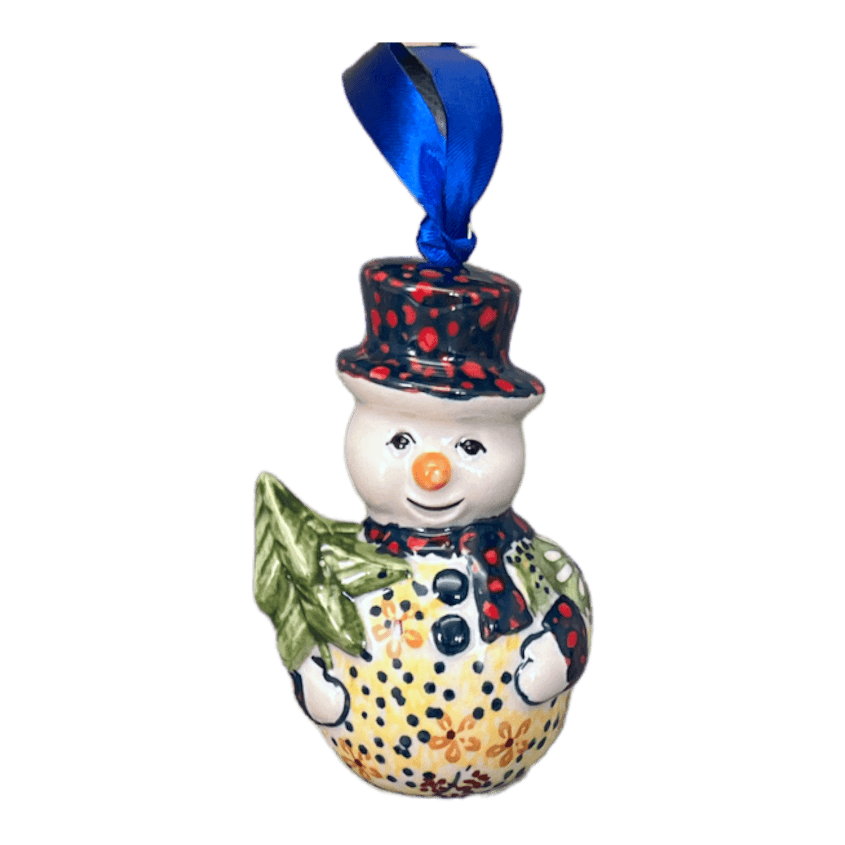 Ornament, Snowman with Tree, 2" in "Sunshine Grotto" by Manufaktura | K143S-WK52