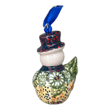 Ornament, Snowman with Tree, 2" in "Sunshine Grotto" by Manufaktura | K143S-WK52