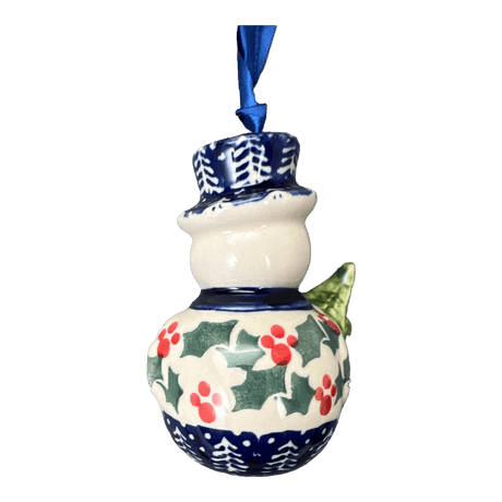 Ornament, Snowman with Tree, 2" in "Holiday Cheer" by Manufaktura | K143T-NOS2