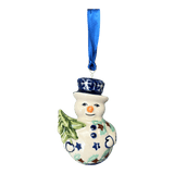 Ornament, Snowman with Tree, 2" in "Starry Wreath" by Manufaktura | K143T-PZG