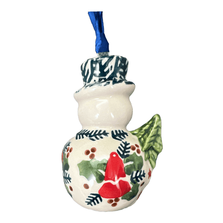 Ornament, Snowman with Tree, 2" in "Evergreen Bells" by Manufaktura | K143U-PZDG