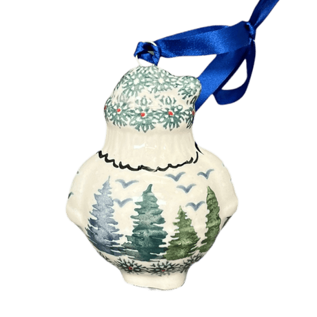 Ornament, Santa, 2.5" in "Pine Forest" by Manufaktura | K144S-PS29
