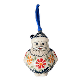 Ornament, Santa, 2.5" in "Flower Power" by Manufaktura | K144T-JS14
