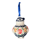 Ornament, Santa, 2.5" in "Flower Power" by Manufaktura | K144T-JS14